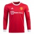 Camisola Manchester United Equipamento Primeiro 2021-2022 Manga Comprida